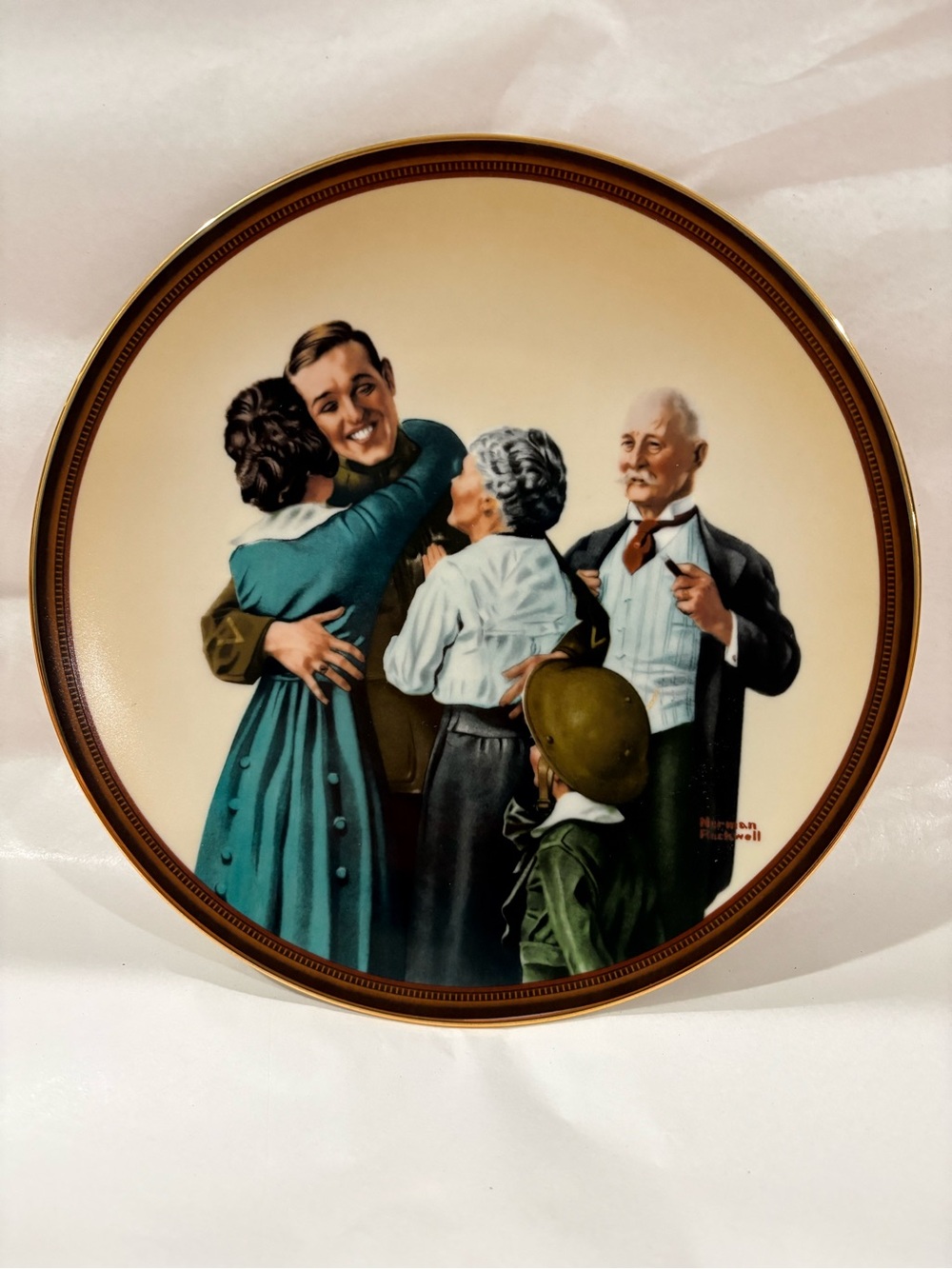 Norman Rockwell Collector Plate - ‘The Homecoming’